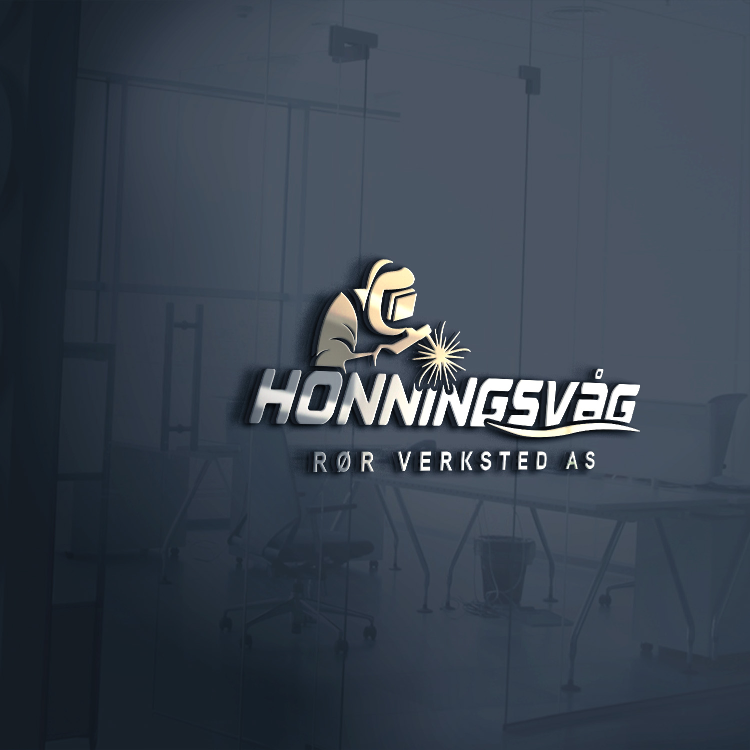 Honningsvåg Rør Verksted - Logo - MOCKUP