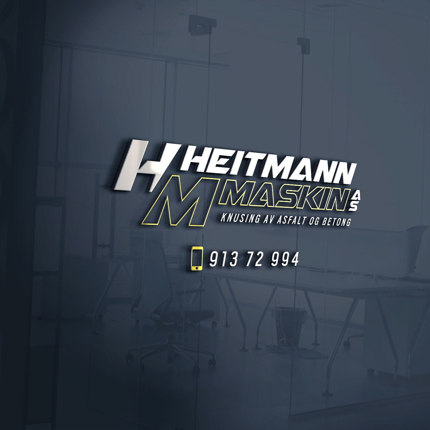 LOGO - heitmann maskin, MOCKUP