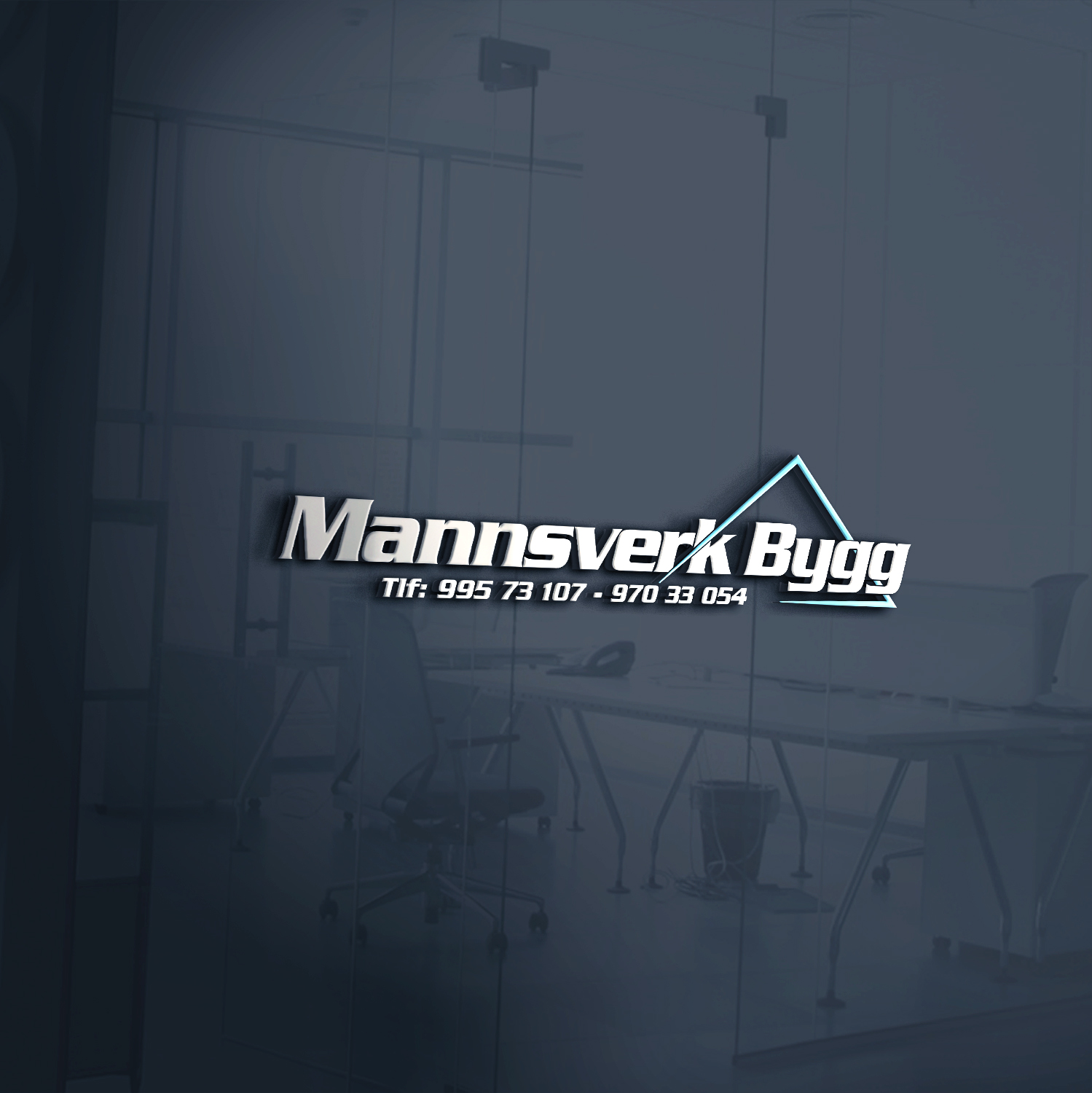 LOGO - mannsverk bygg, MOCKUP