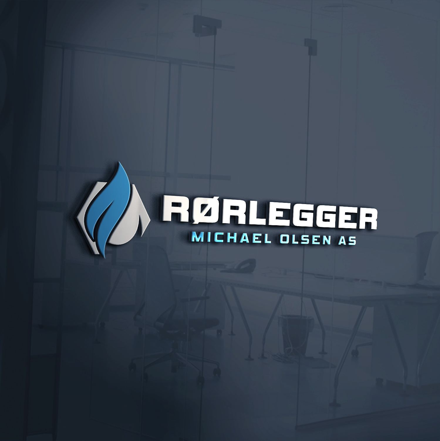 LOGO - rørlegger michael olsen, MOCKUP